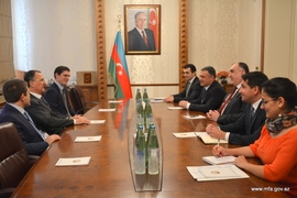 Azerbaijan FM Mammadyarov Meets Former Italian Counterpart at 5th Global Baku Forum