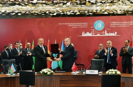 President Aliyev Awarded Supreme Order of Turkic World