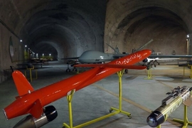 Iran Unveils Cruise Missile in Underground Drone Base