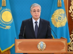 Kazakh President Calls on People to Be Ready to Repel Any Threats