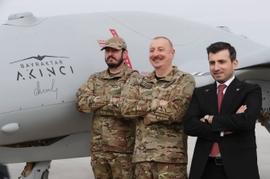 President Aliyev Observes New Bayraktar Akinci Drone